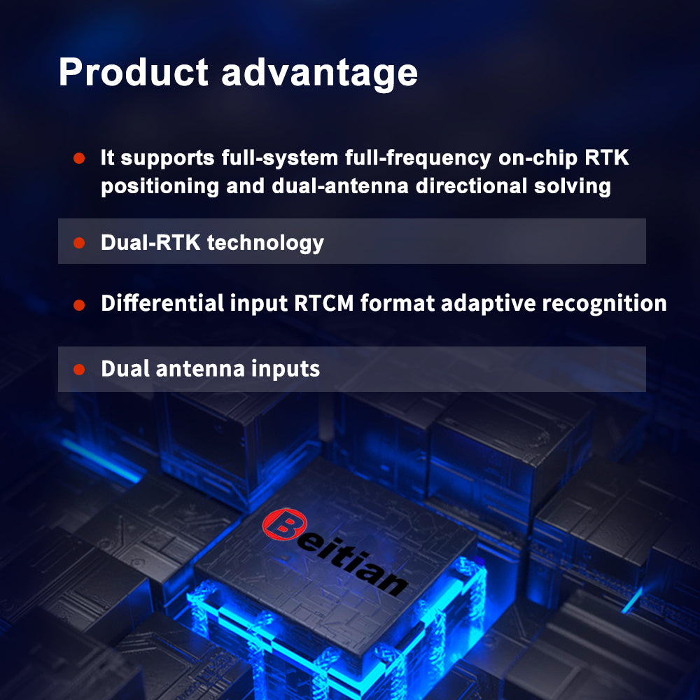Beitian GNSS receiver UM982 module RTK high-precision centimeter-level differential positioning  BG-410 Beitian GNSS receiver UM982 module RTK high-precision centimeter-level differential positioning  BG-410